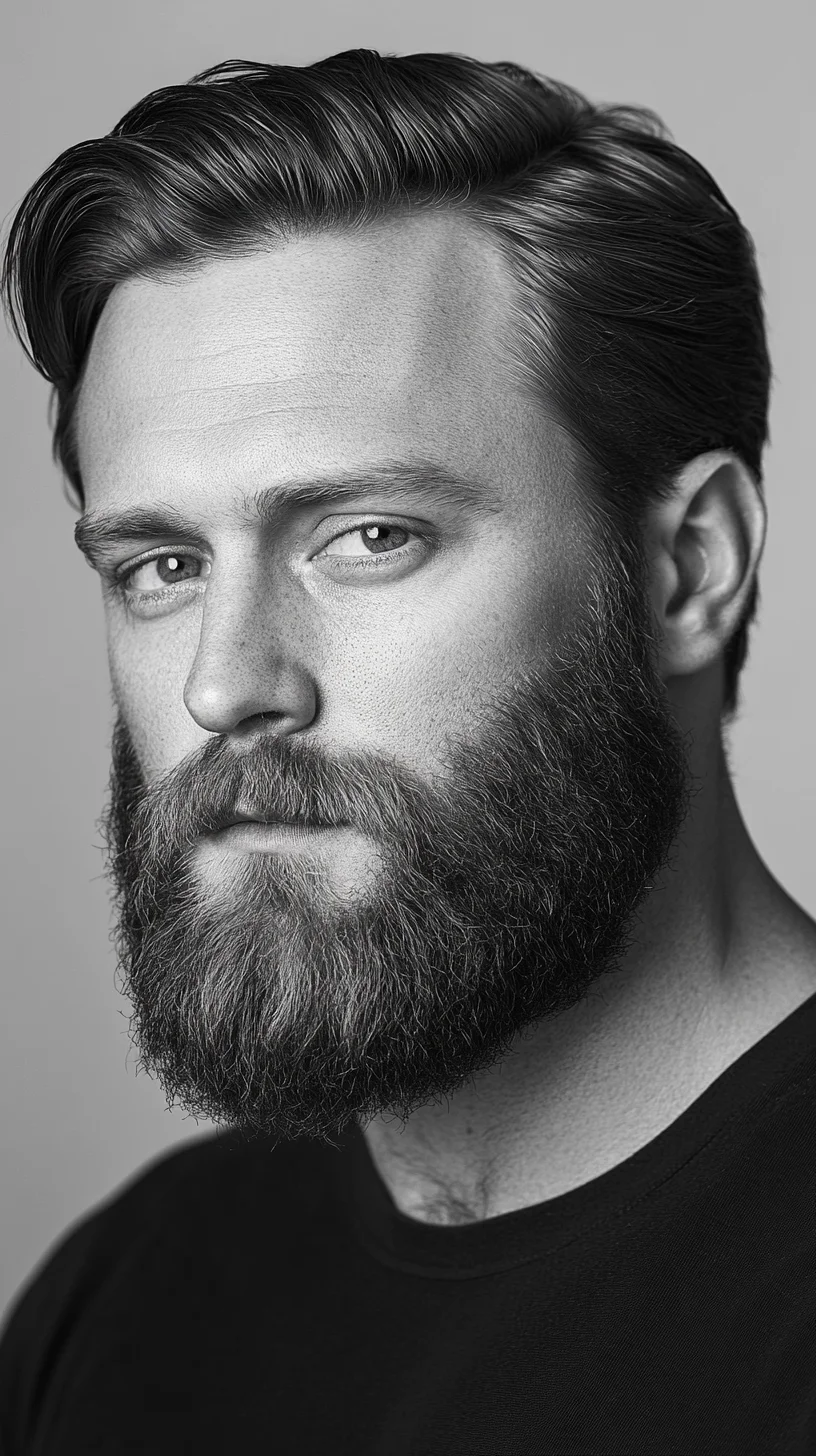 Embrace the Rugged Charm of the Classic Textured Beard and Hair Combo