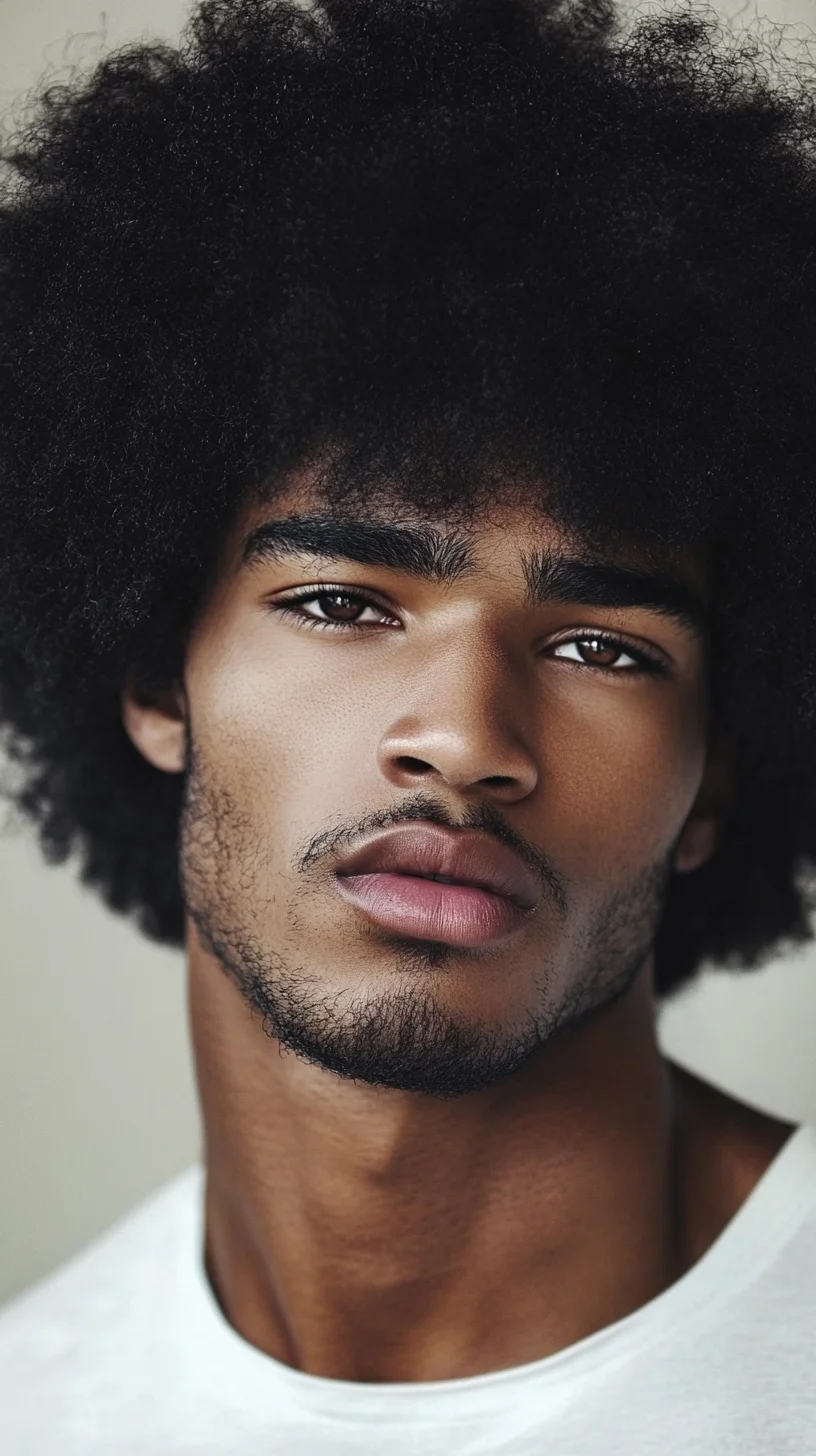 Embrace the Volume: The Bold and Textured Afro Hairstyle