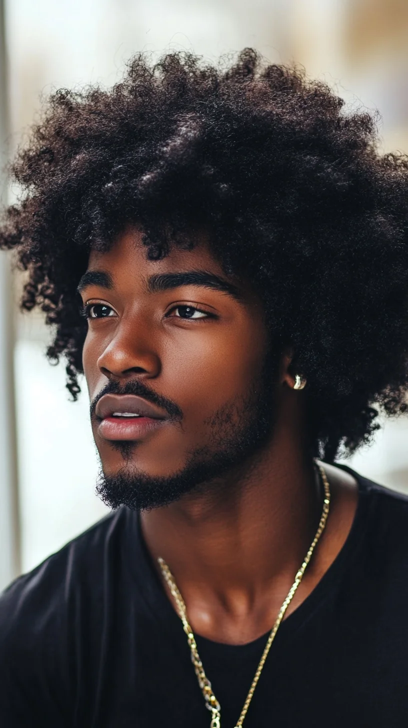 Embrace Your Natural Texture with a Bold, Voluminous Afro