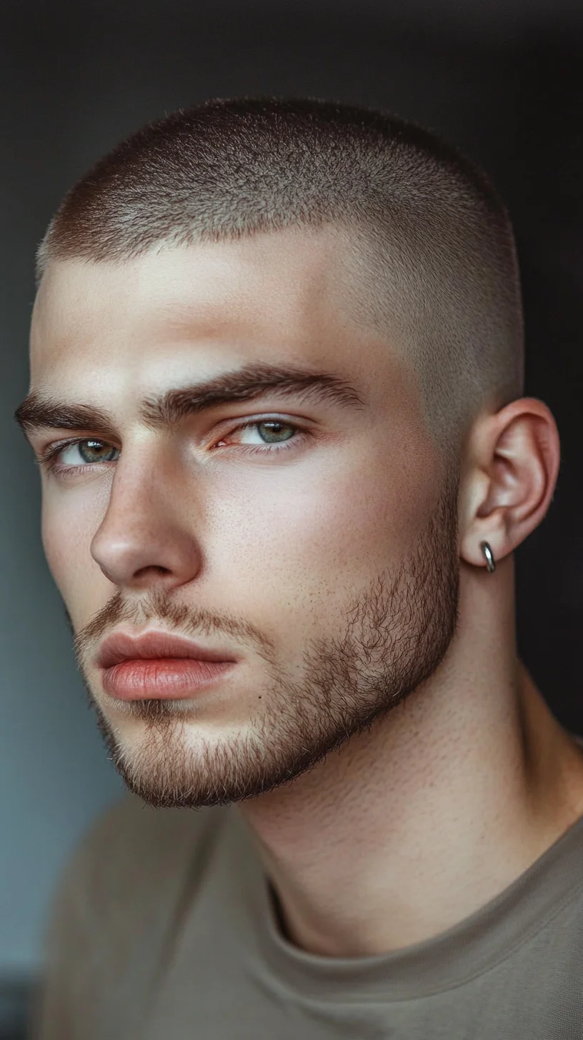 Fresh and Edgy: The Ultimate Buzz Cut for Modern Sophistication