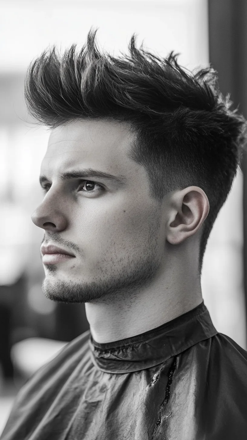 Modern Textured Pompadour: Elevate Your Look with Bold Volume and Style