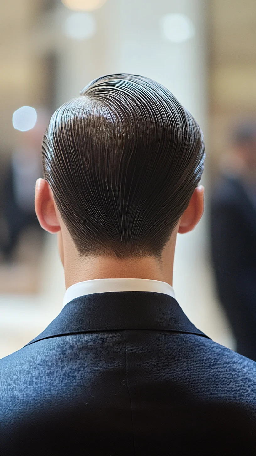 Sleek and Polished: The Timeless Backward Comb Hairstyle