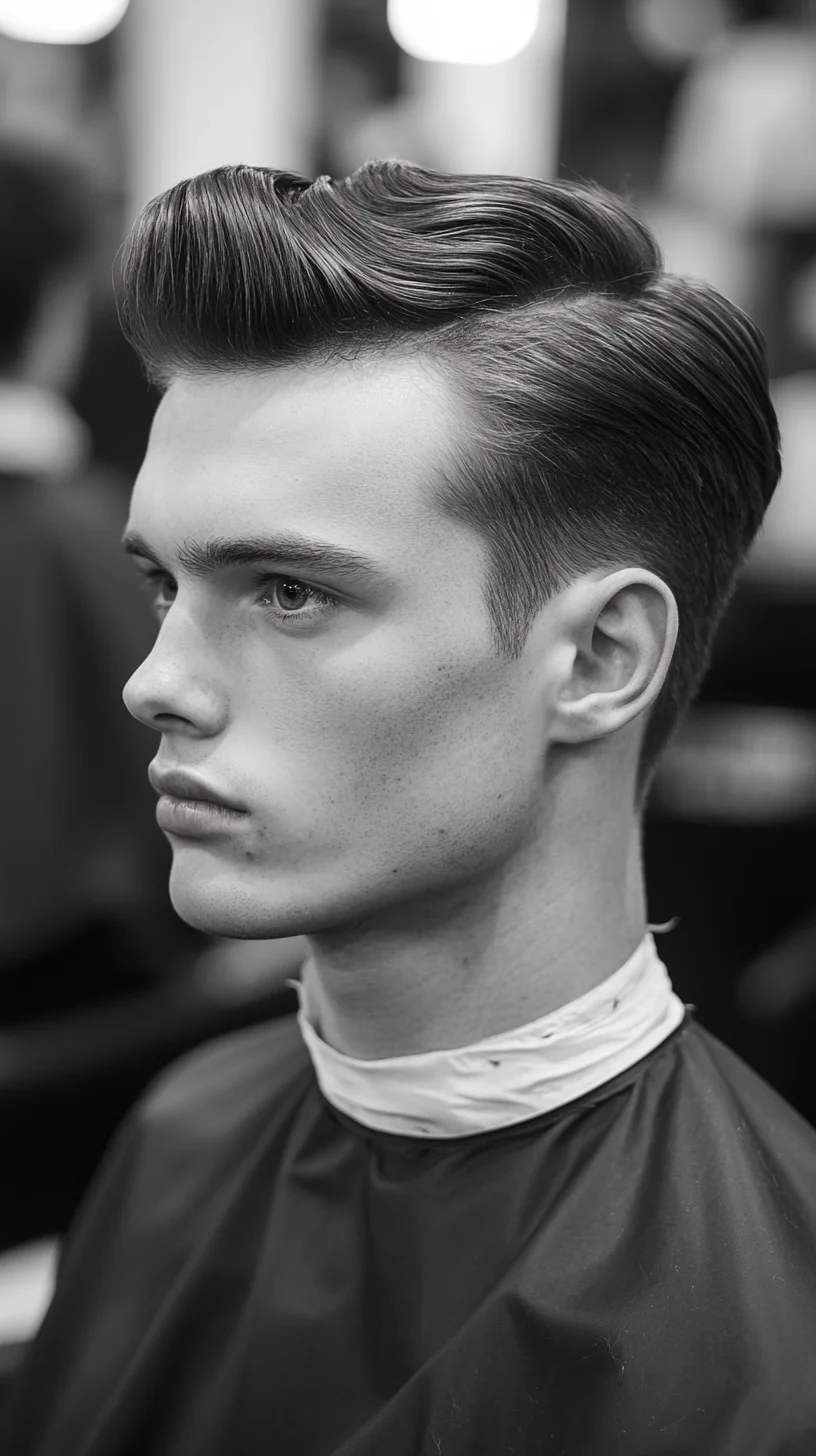 Timeless Classic: The Sleek Pompadour for a Polished Look