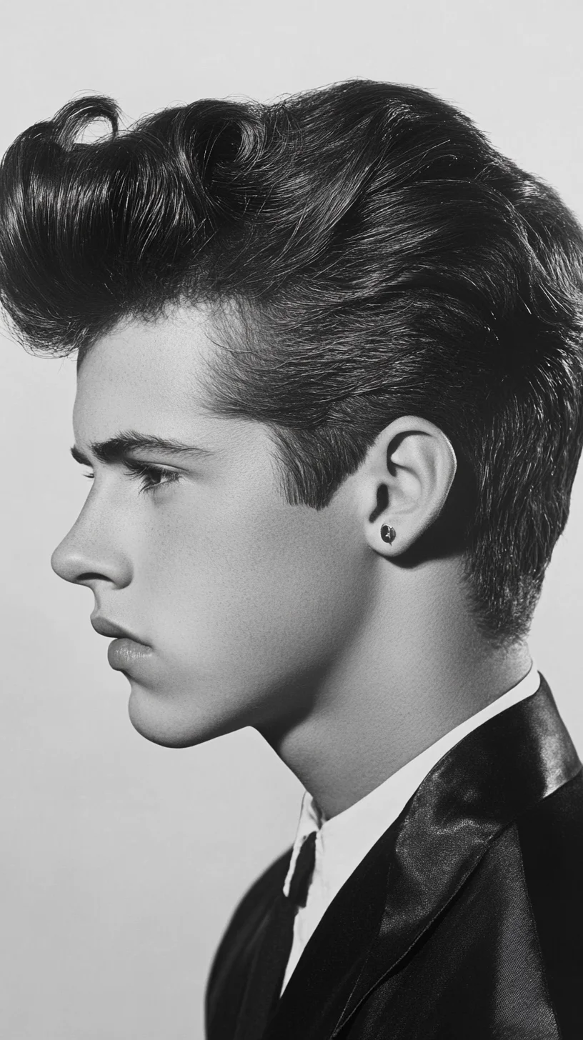 Timeless Elegance: The Classic High Pompadour for Effortless Sophistication