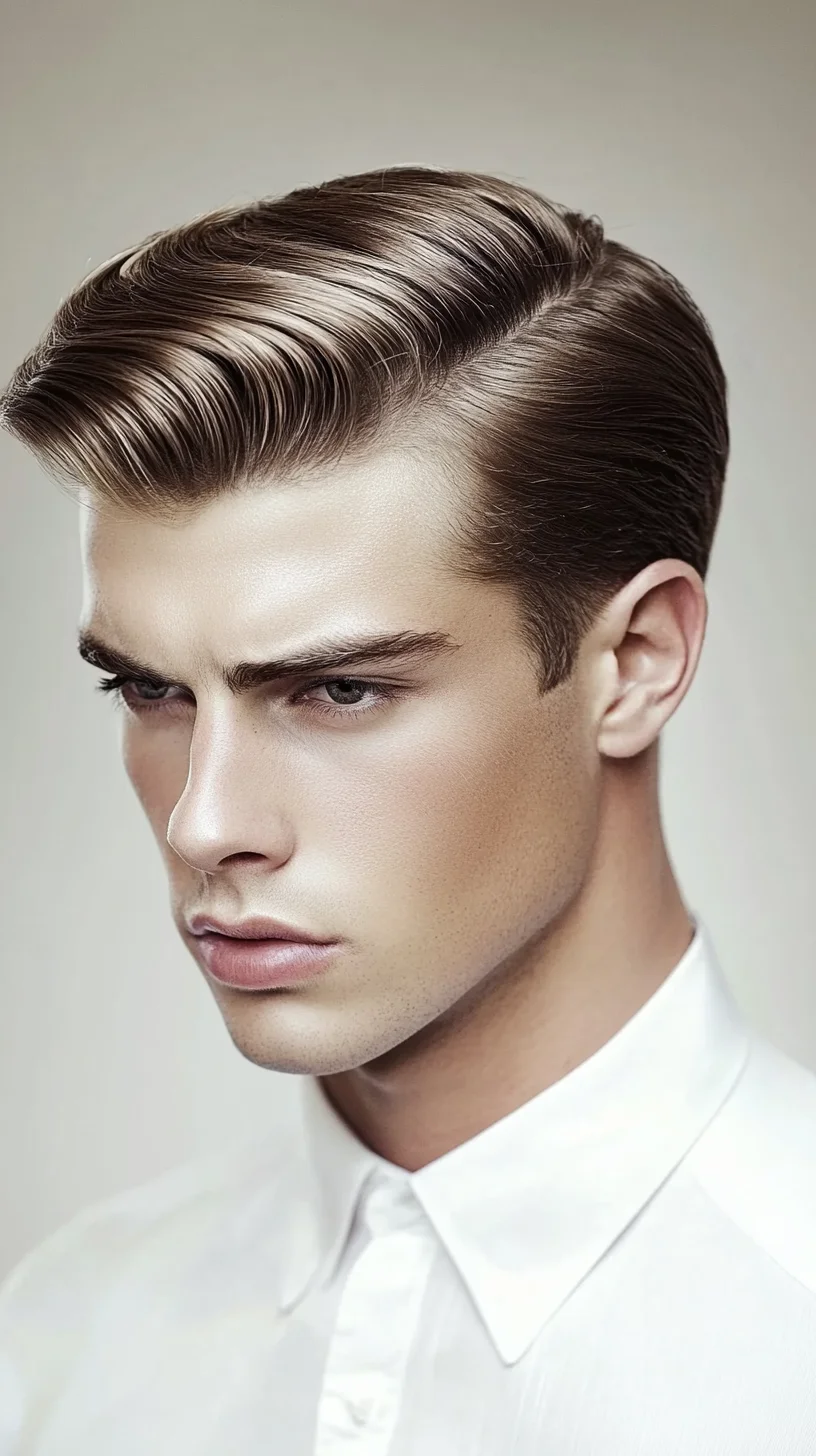 Timeless Elegance: The Classic Slicked-Back Hairstyle