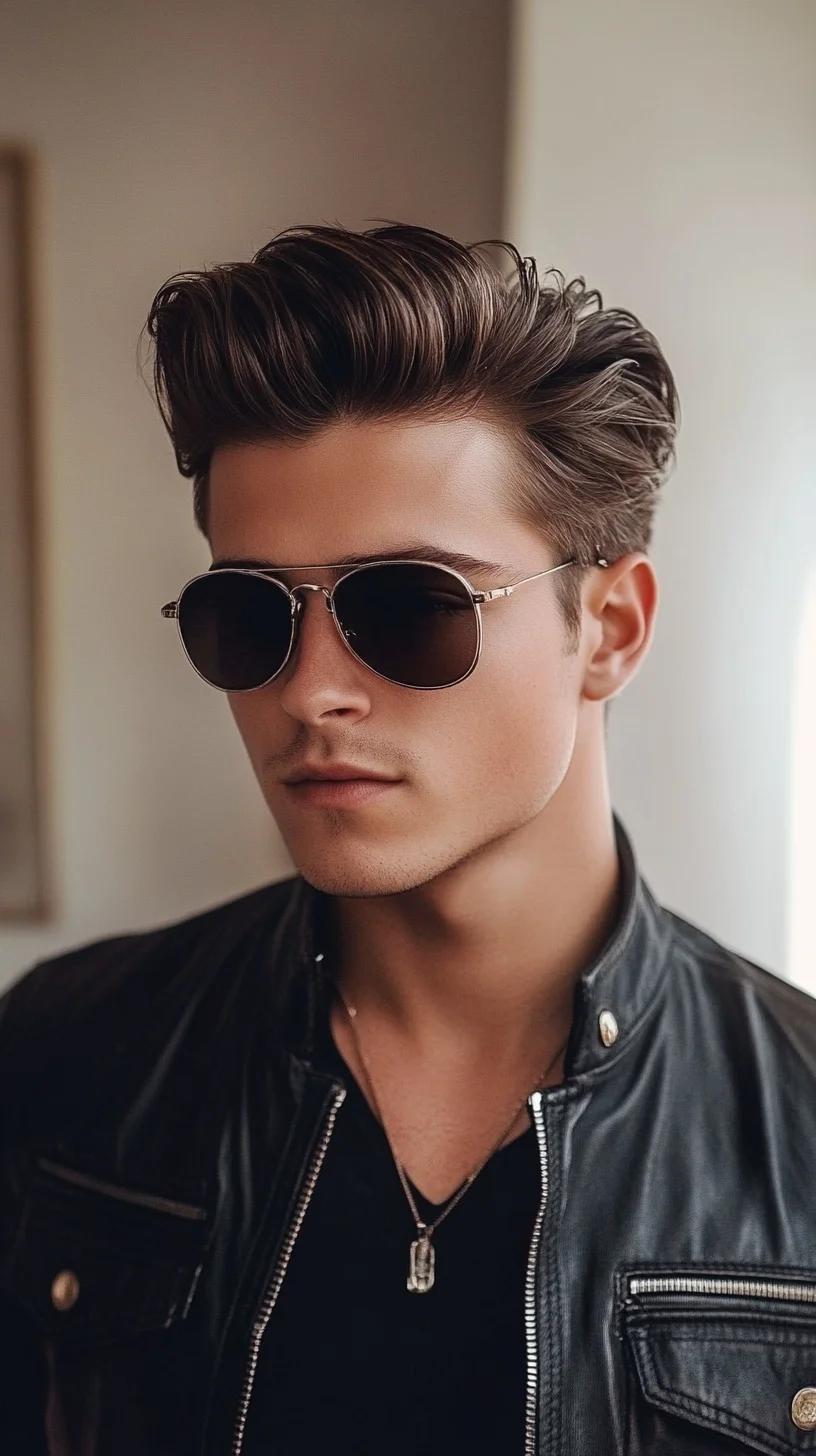 Timeless Elegance: The Modern Slicked-Back Quiff for Effortless Style