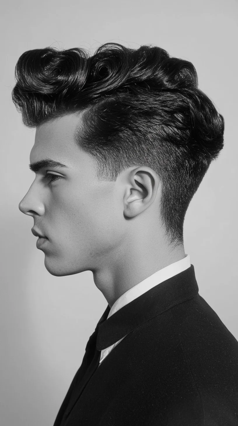 Timeless Elegance: The Perfect Blend of Vintage Waves and Modern Fade