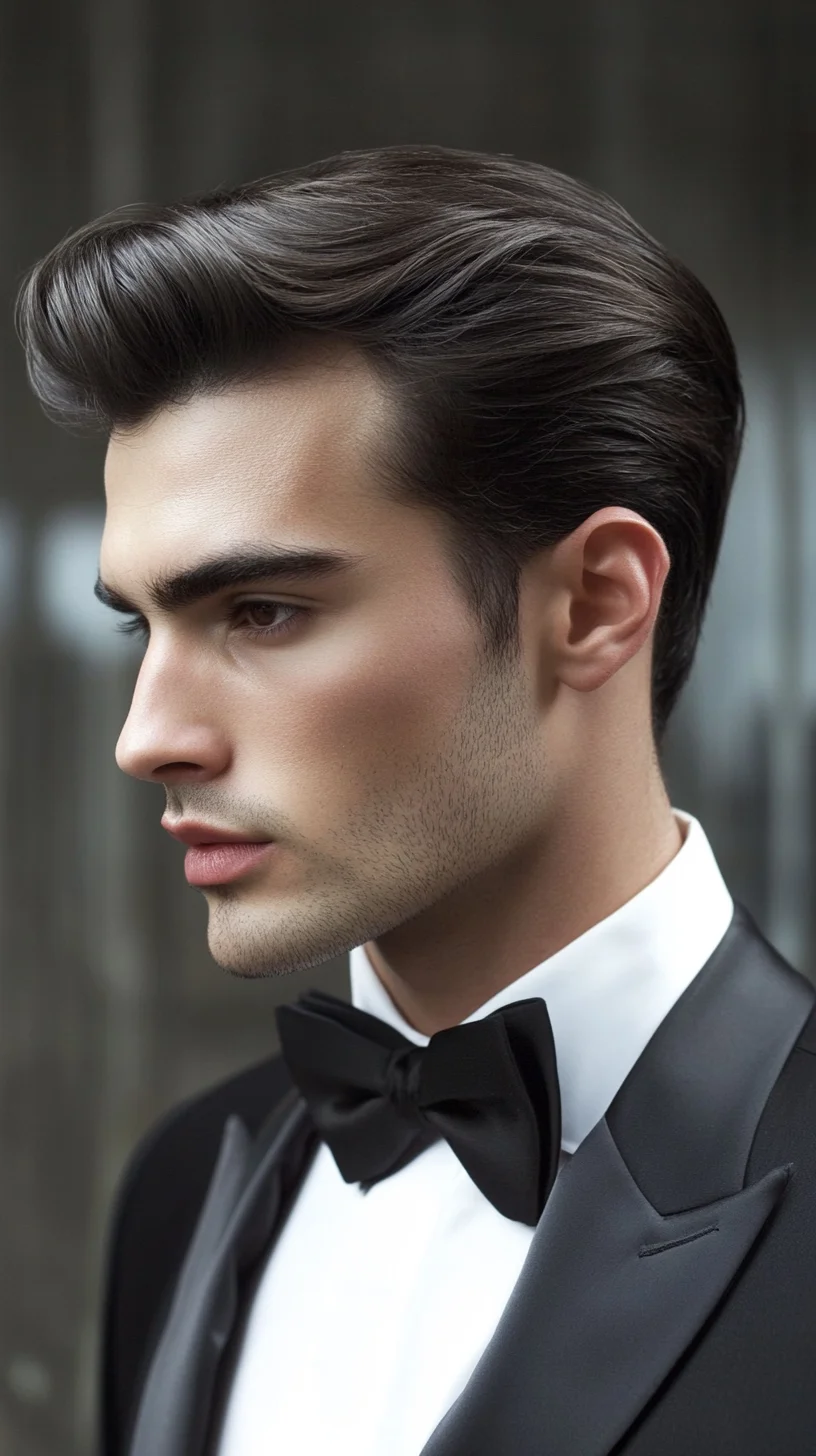 Timeless Elegance: The Sleek Classic Pompadour for Effortless Sophistication