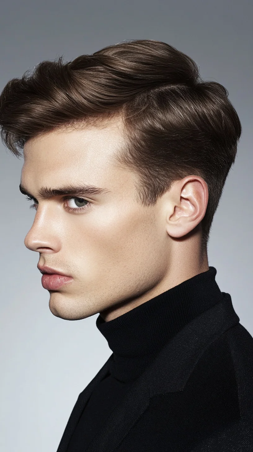 Timeless Elegance: The Sleek Side-Parted Hairstyle Perfect for Any Occasion