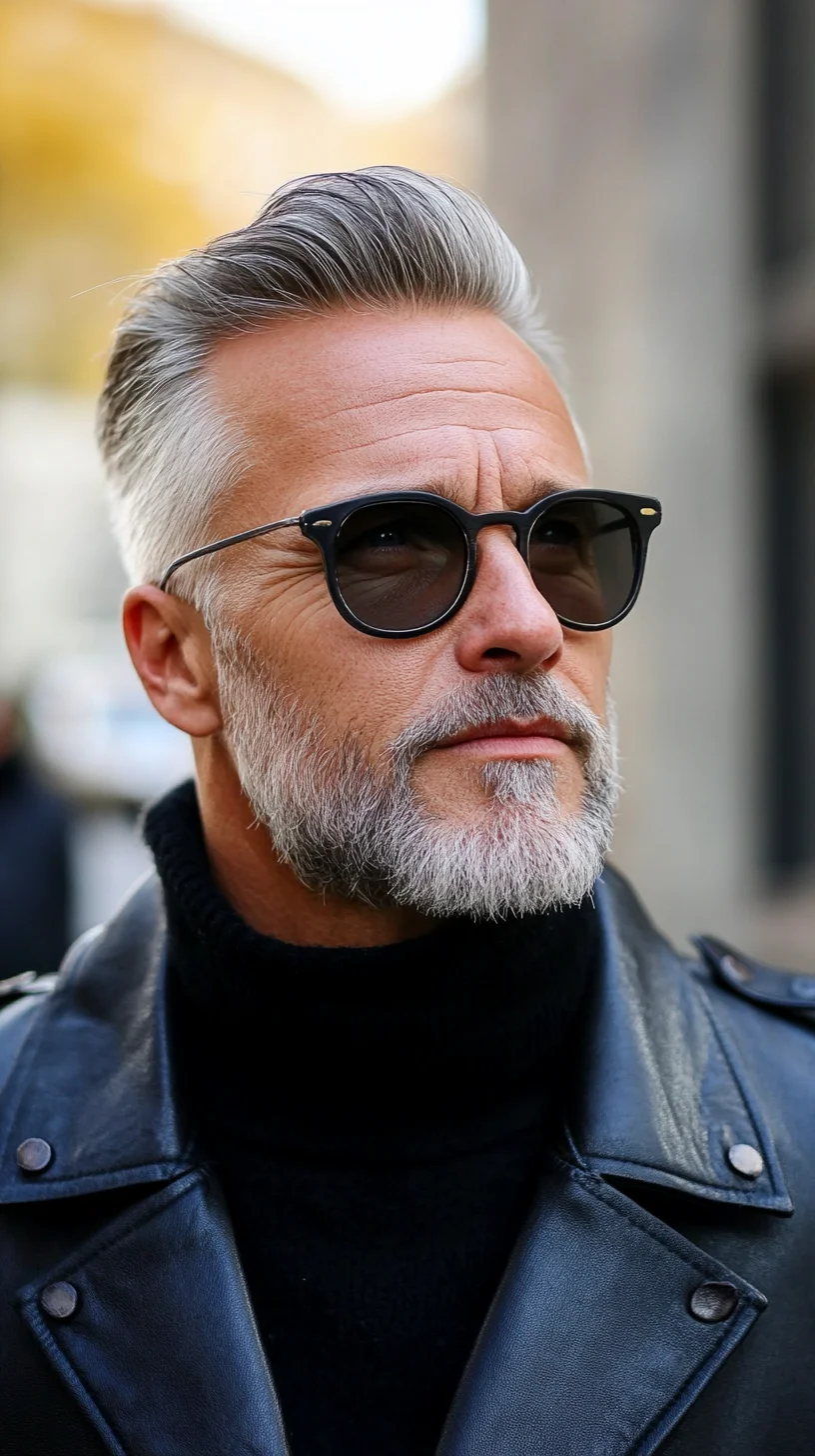 Timeless Silver Pompadour: Elevate Your Look with Sophistication and Edge