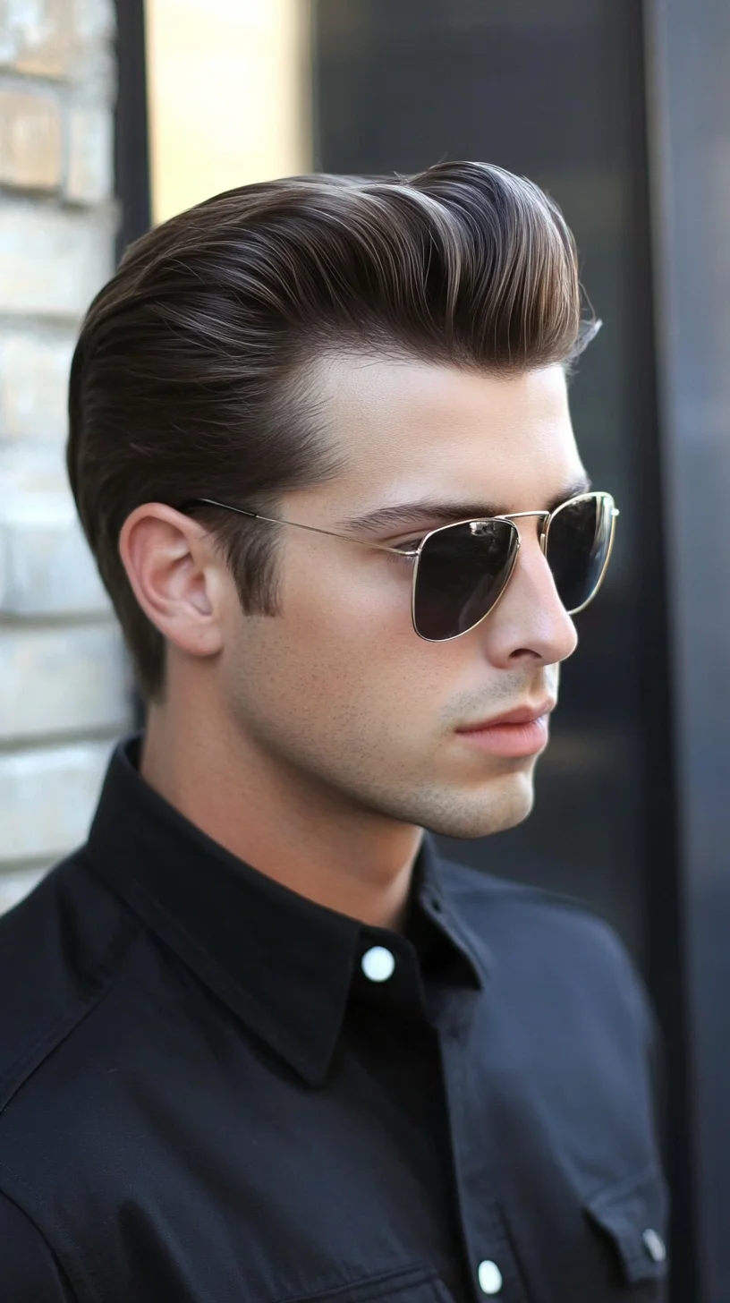 Timelessly Classic: The Sleek, Voluminous Side Part Hairstyle